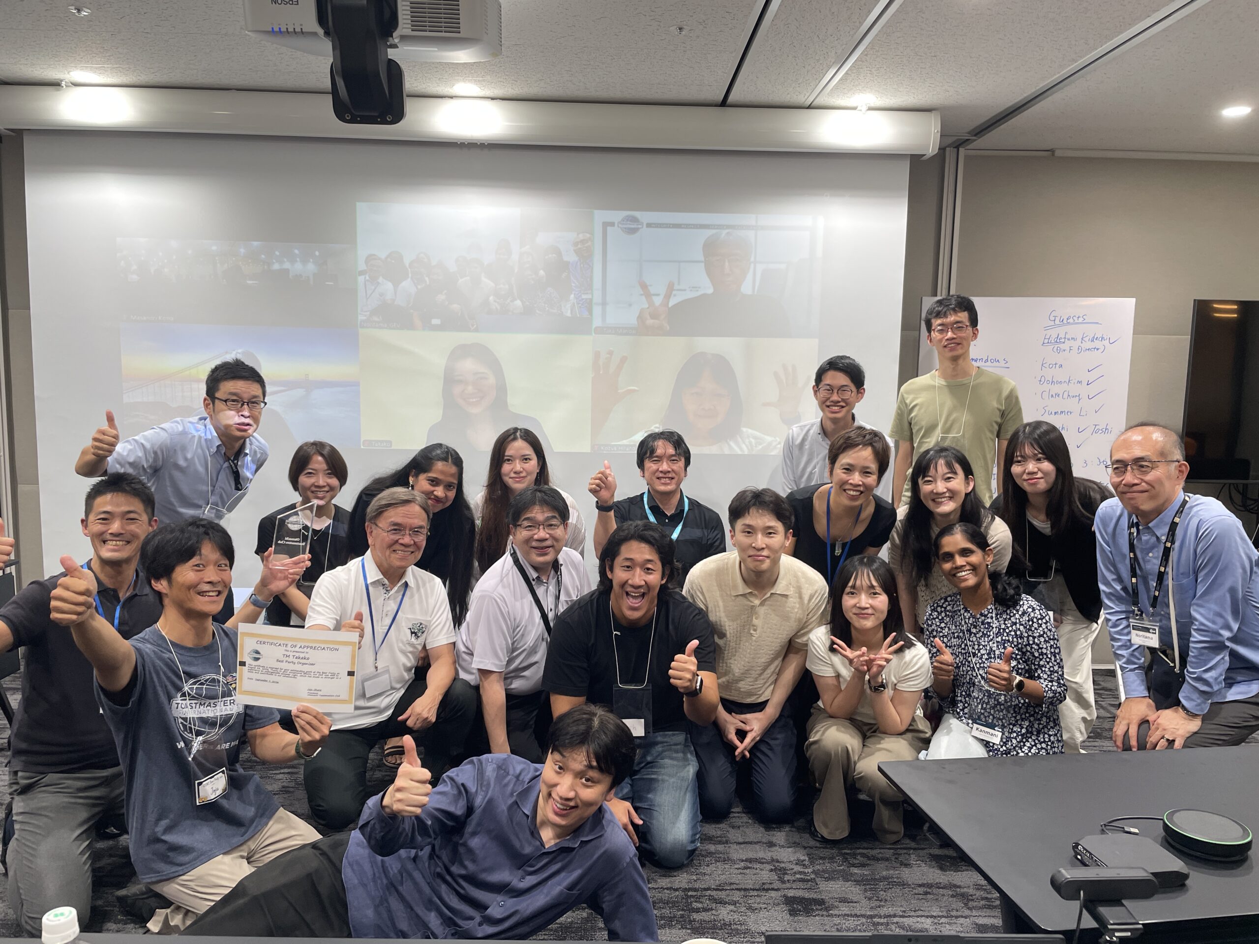🎉Otemachi Toastmasters Club: A Smedley Distinguished Club ; a status achieved only by 6 clubs among over 200 clubs in Japan.🎉